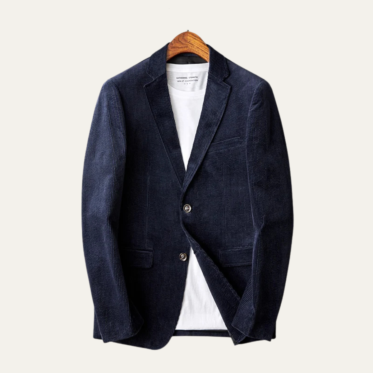 Beau | Men's Casual Corduroy Blazer Beige