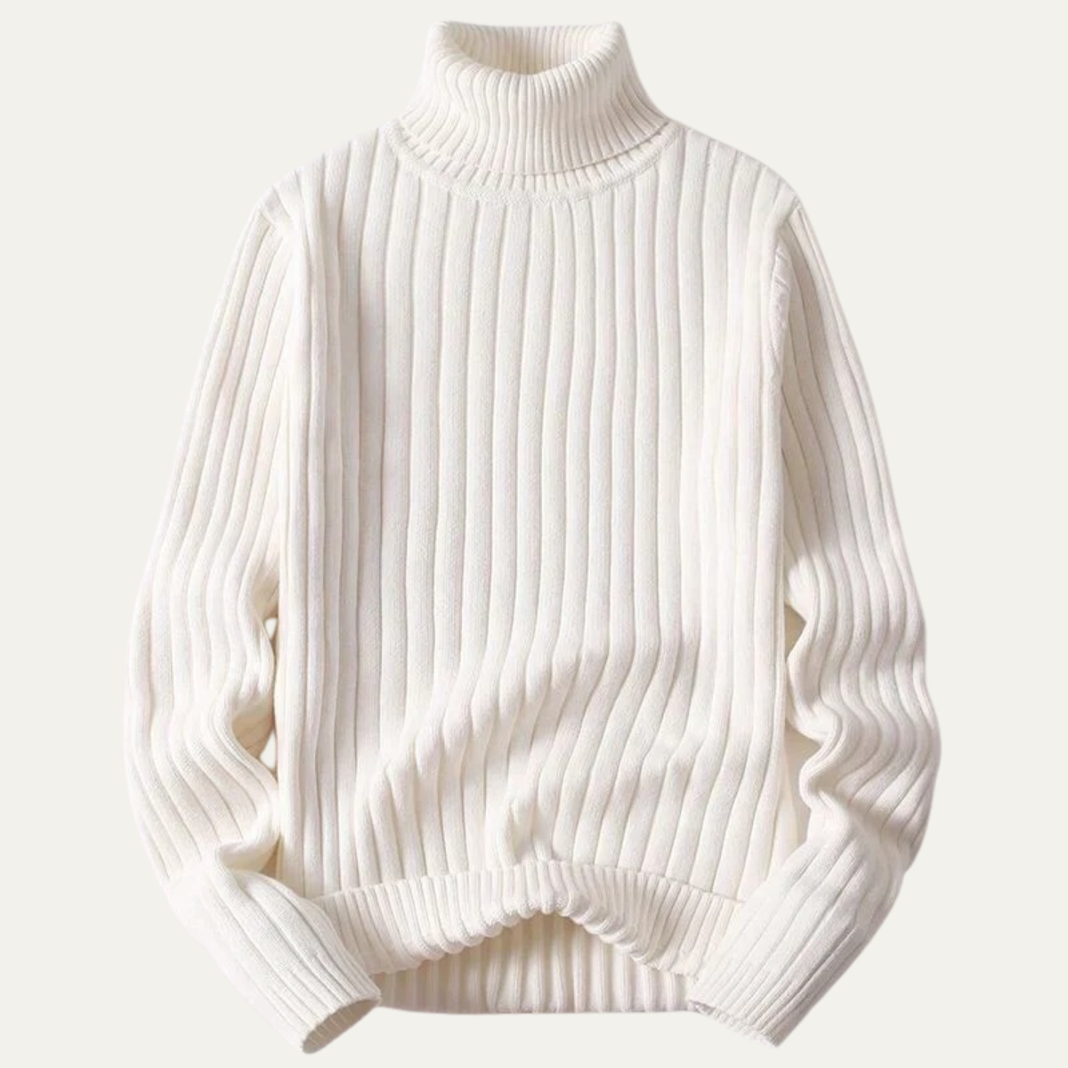 Bram | Men's Ribbed Turtleneck Sweater Black