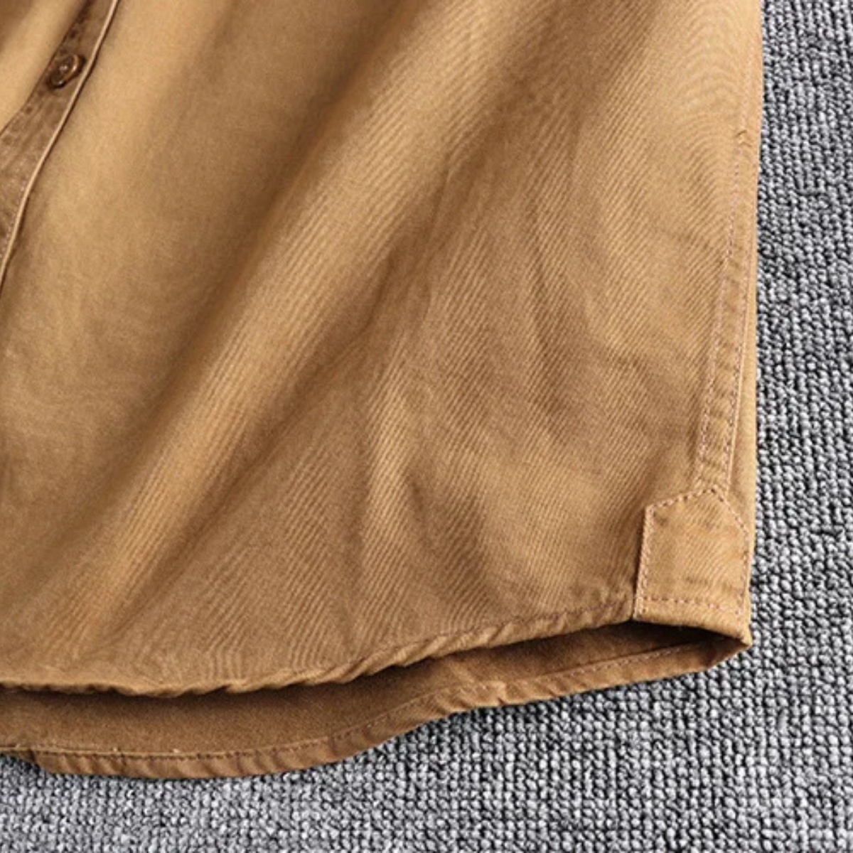 Axel | Men's Utility Canvas Shirt Jacket Tan