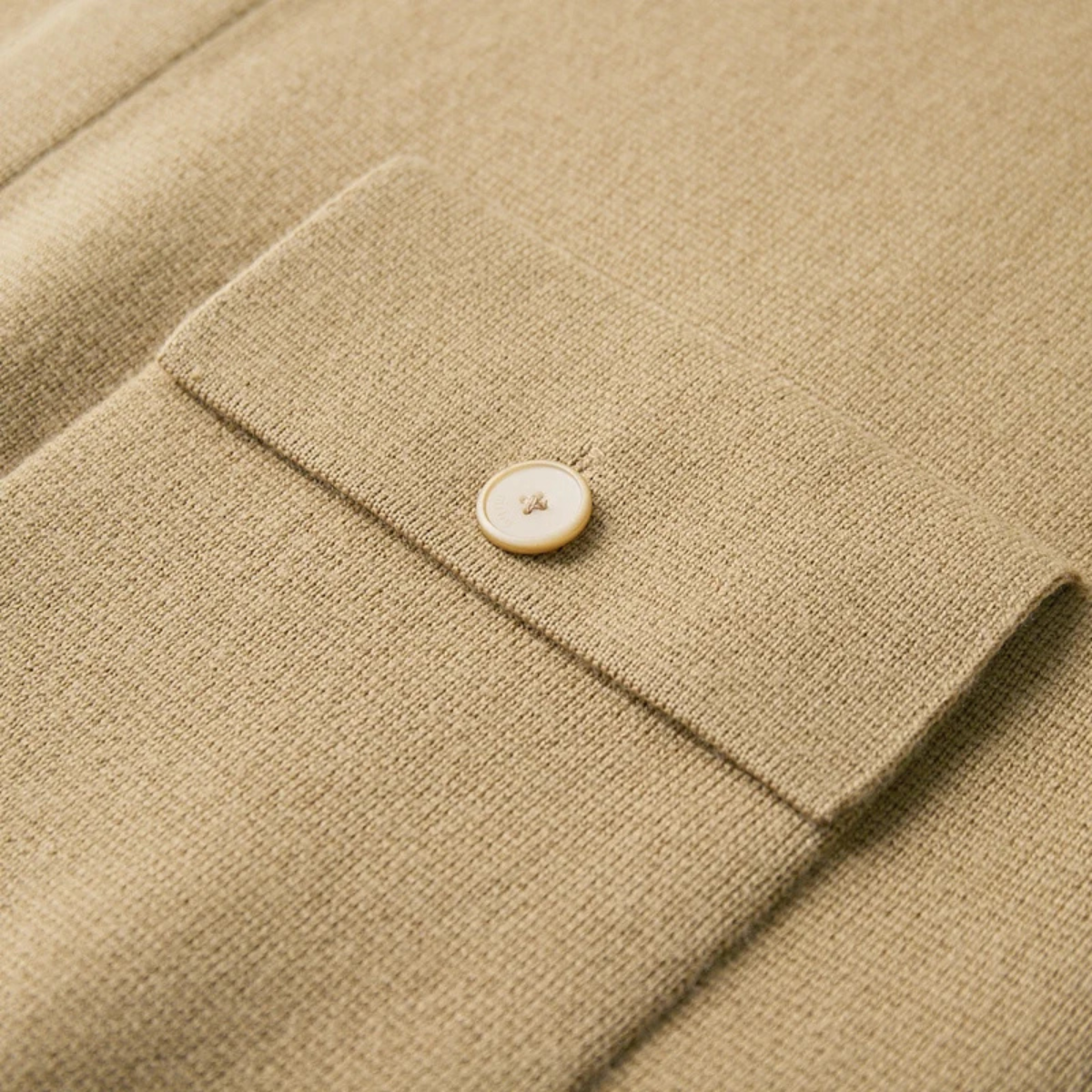 Ivo | Men's Casual Button Cardigan Cream Wool Knit
