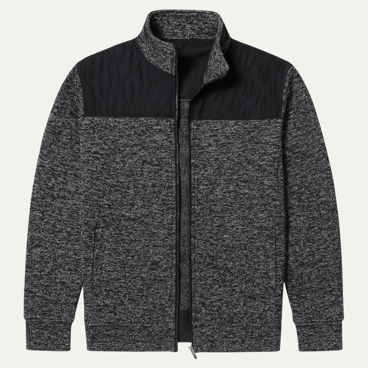 Heath | Men's Quilted Fleece Jacket Navy Blue