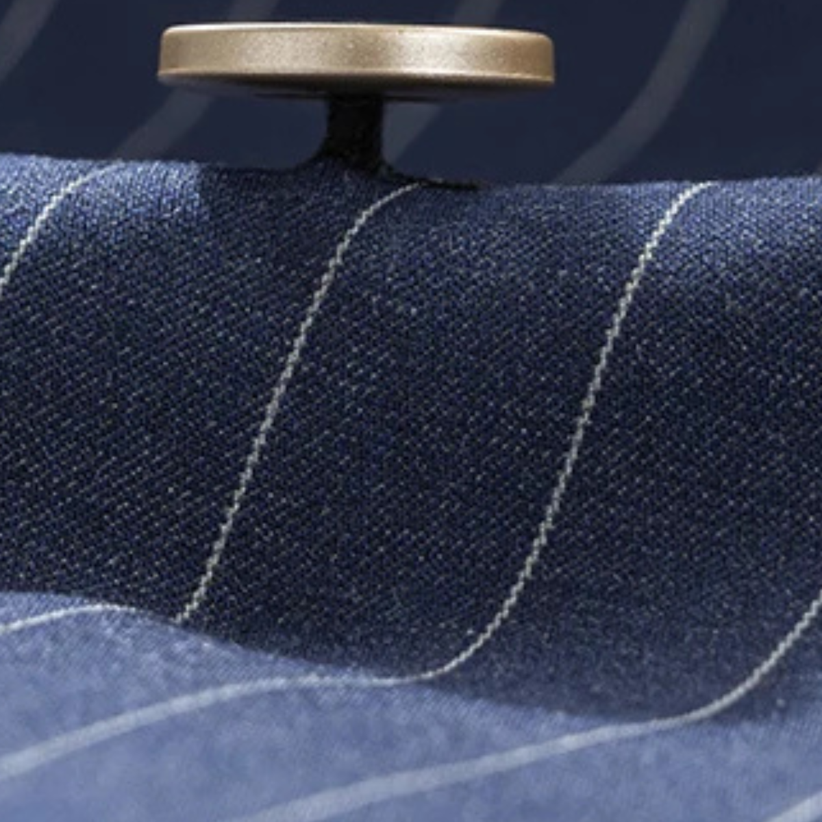 Axel | Men's Pinstripe Suit Navy Double Breasted
