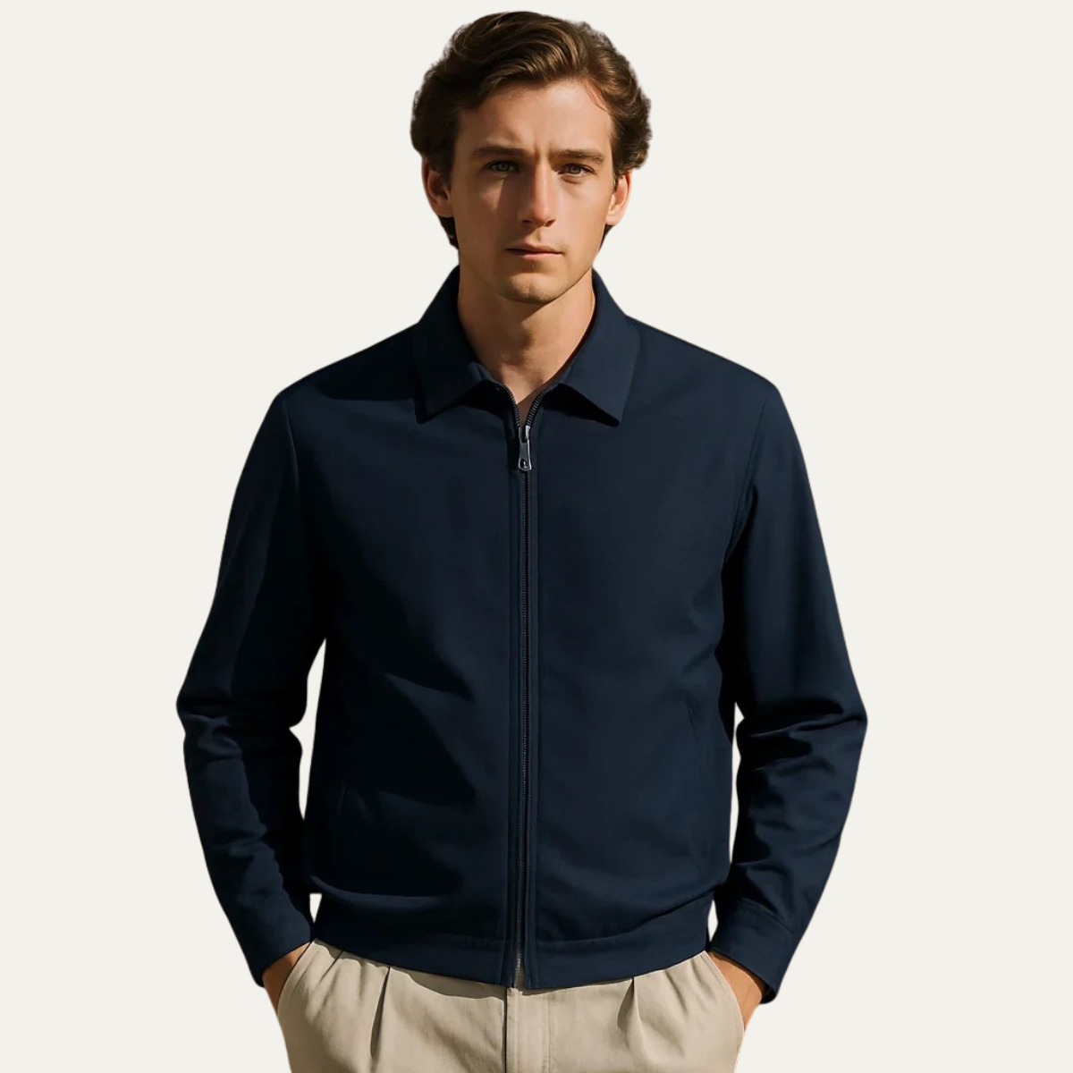 Axel | Men's Lightweight Casual Bomber Jacket Gray