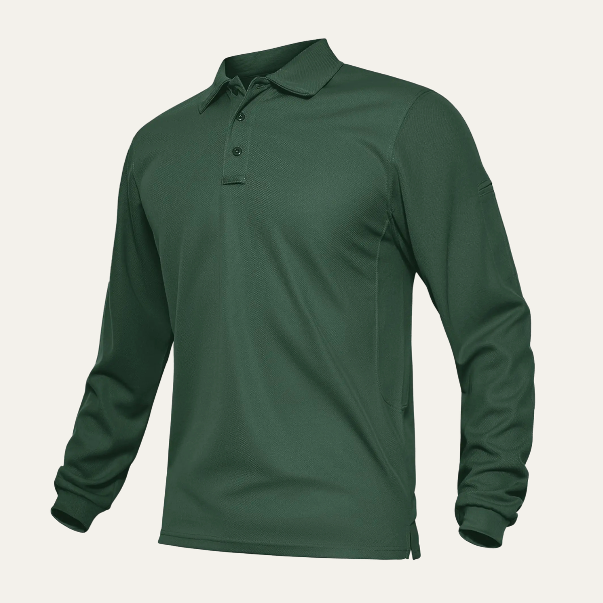 Axel | Men's Long Sleeve Polo Shirt Green