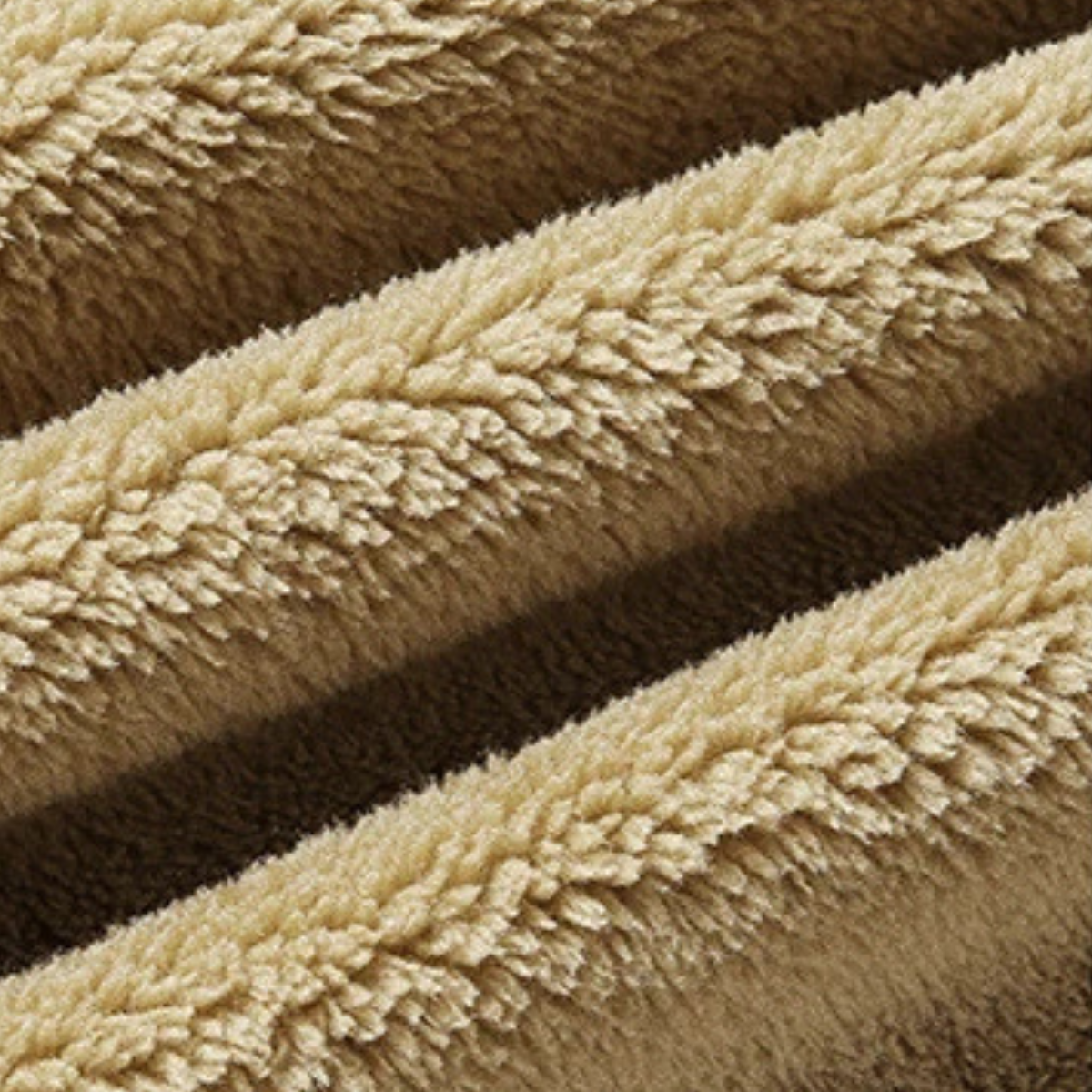 Voss | Men's Sherpa Fleece Lined Jacket Beige Outdoor