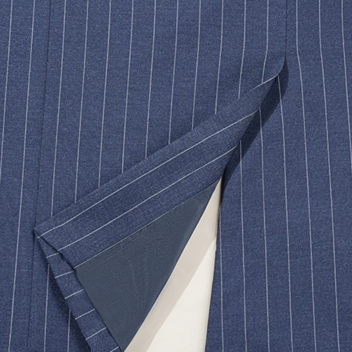 Axel | Men's Pinstripe Suit Navy Double Breasted
