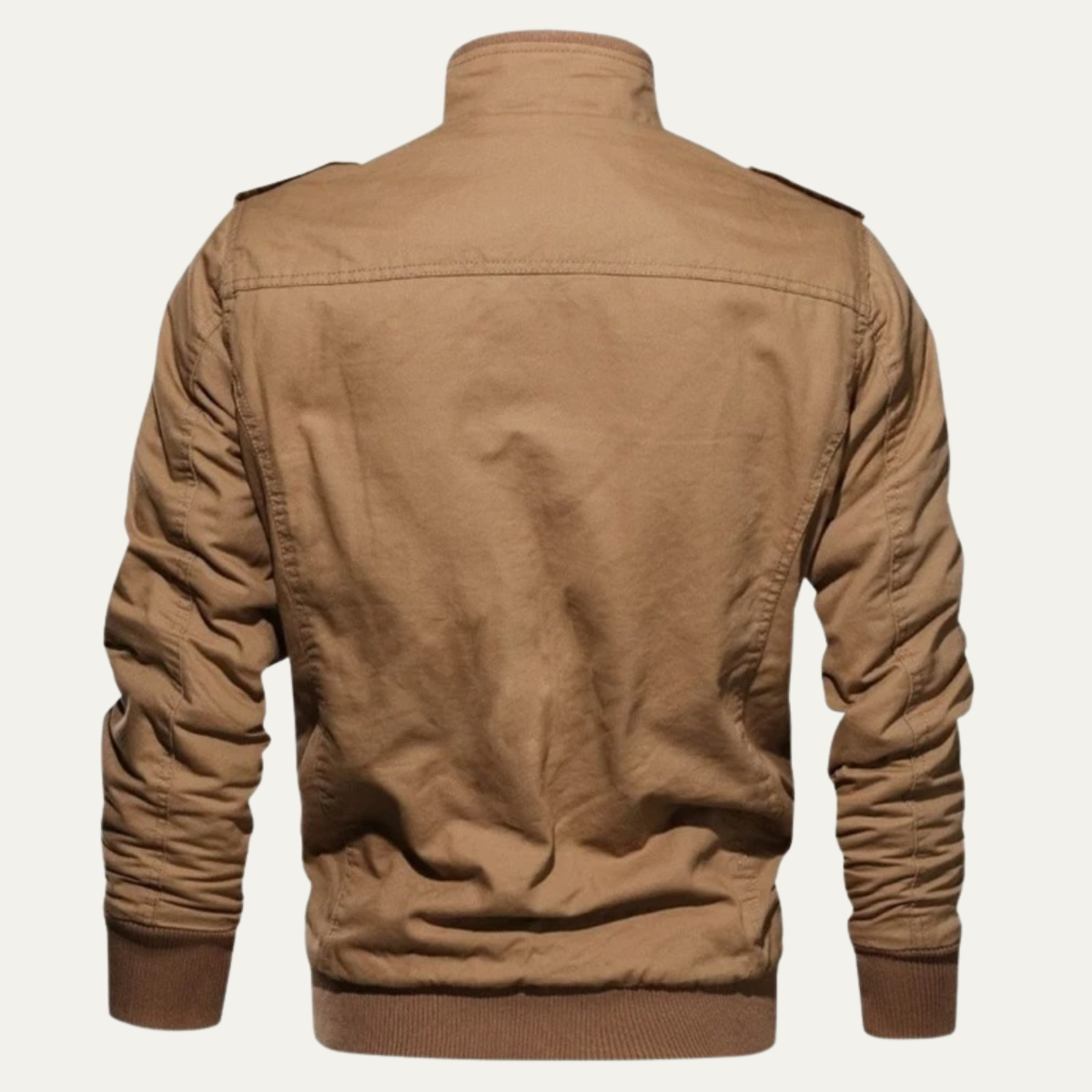 Beau | Men's Military Jacket Black Multi Pocket Windproof