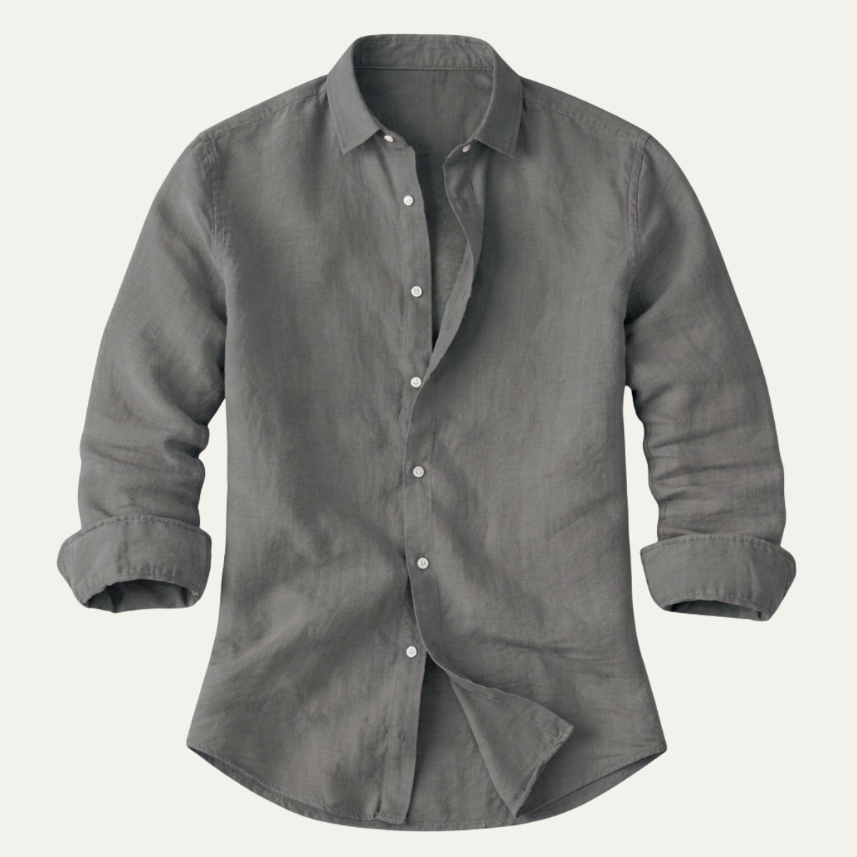 Maxim | Men's Linen Shirt Pink Long Sleeve Button Up