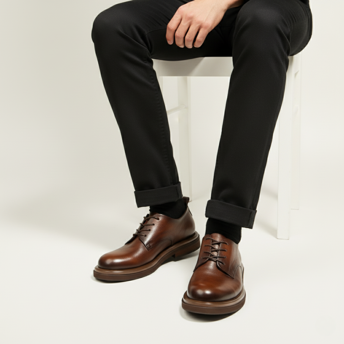 Axel | Men's Leather Dress Shoe Black Lace Up