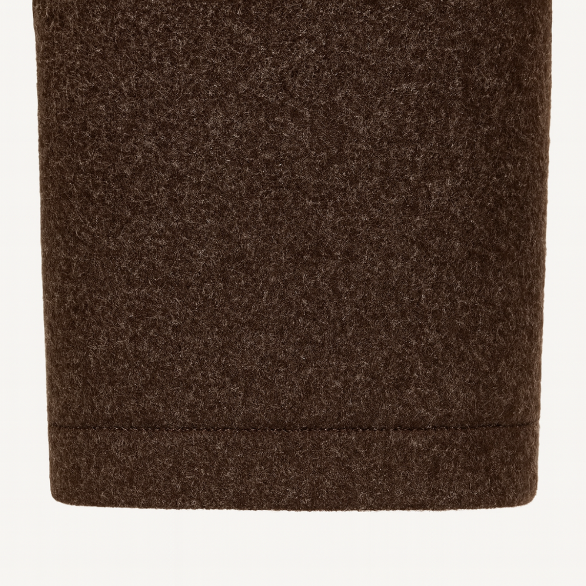 Bram | Men's Wool Blend Overcoat Brown Button Up