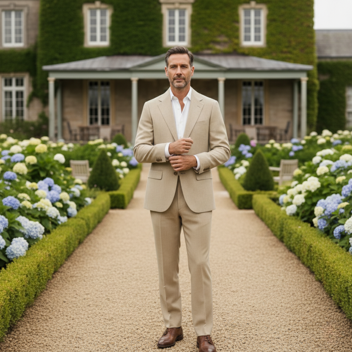 Axel | Men's Gray Suit Two Piece Tailored Formal