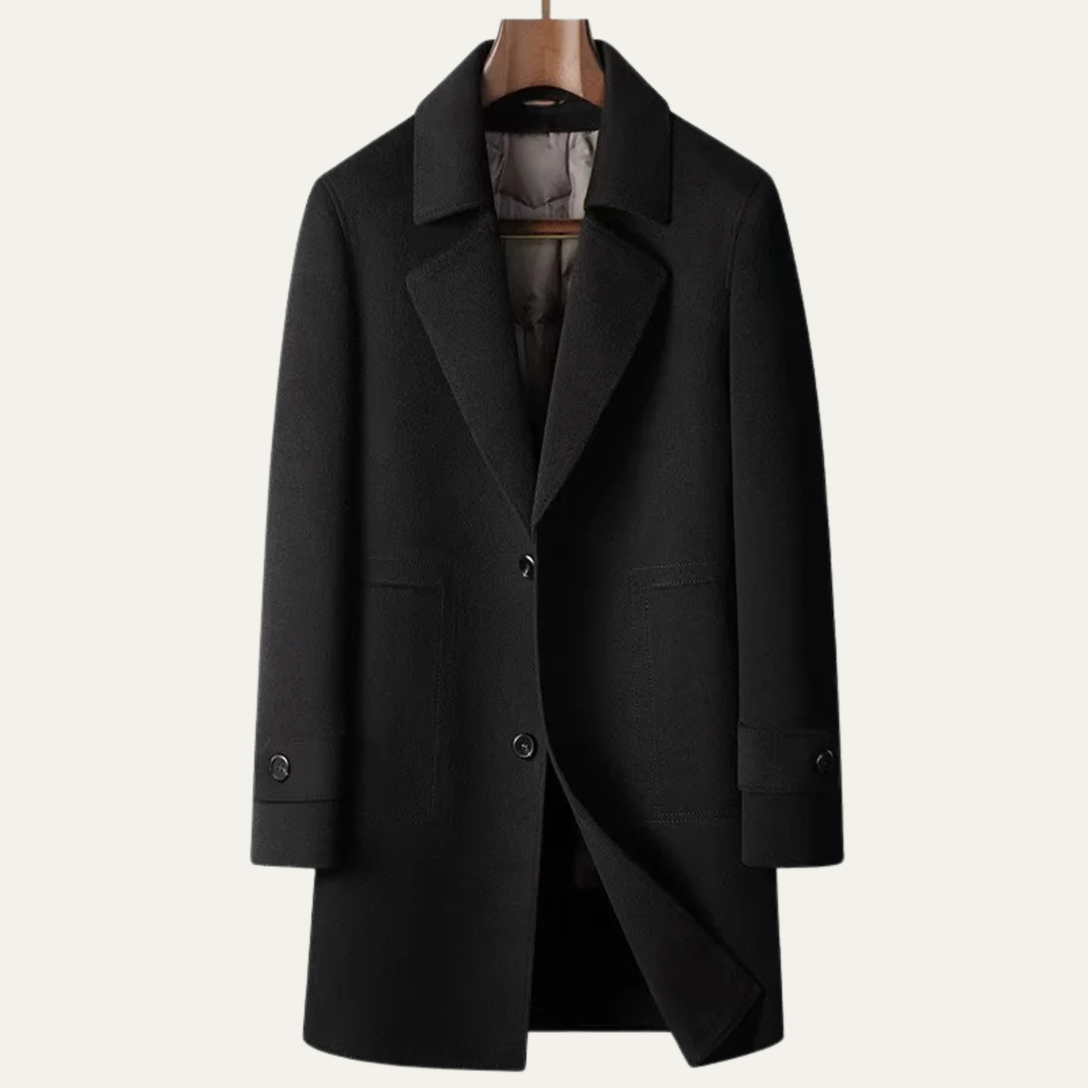 Callum | Men's Smart Casual Overcoat Brown