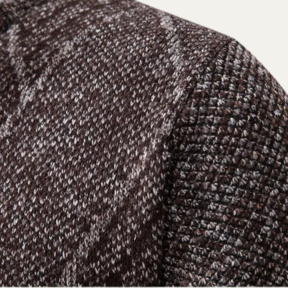 Hector | Men's Cable Knit Zip Up Sweater Charcoal Gray