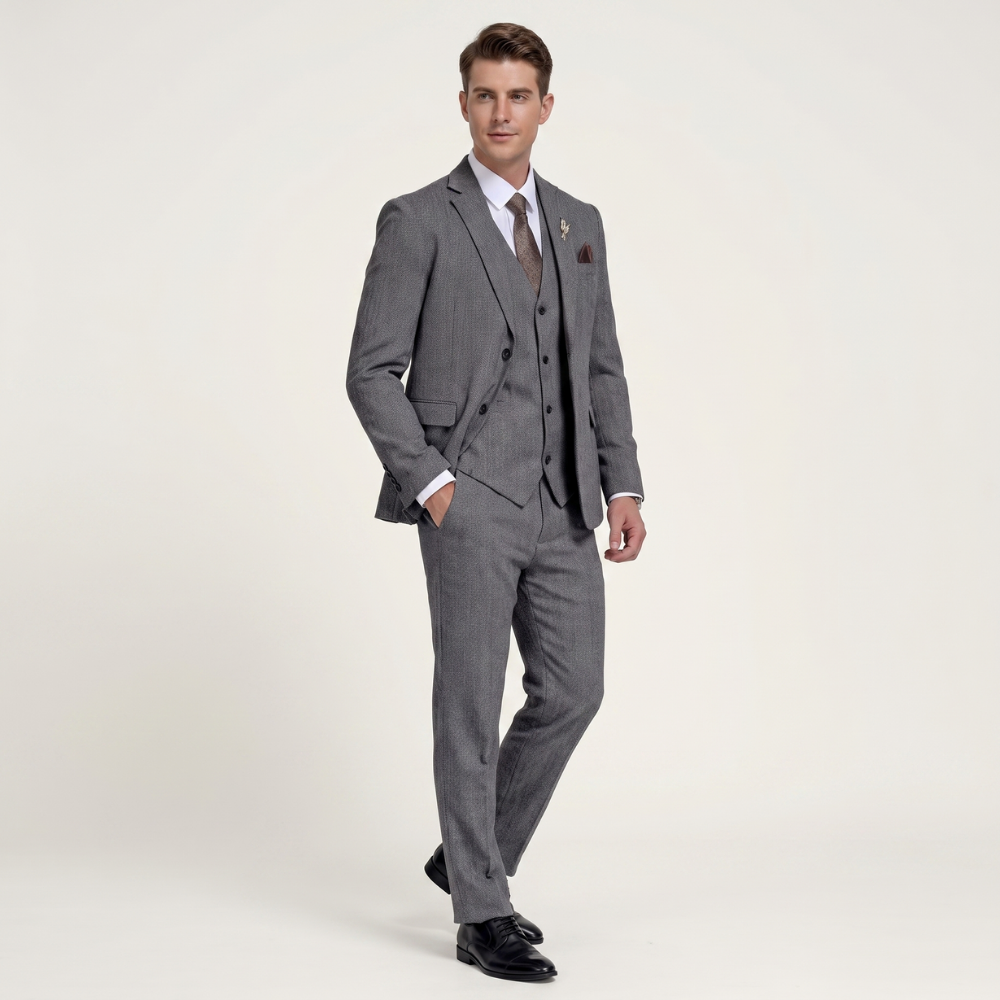 Jasper | Men's Three Piece Suit Tweed Slim Fit