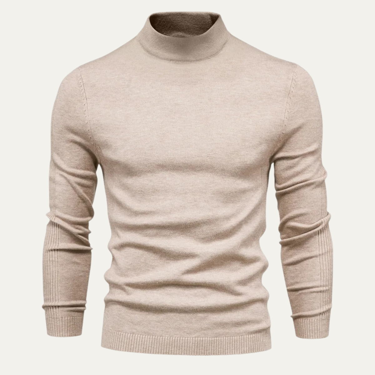 Ezra | Men's Turtleneck Sweater Black Slim Fit