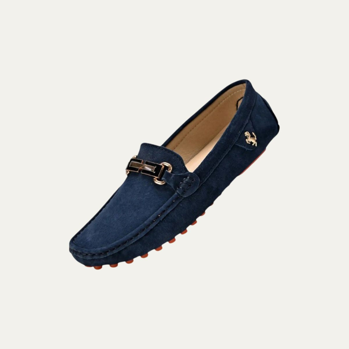 Rosa | Men's Suede Loafer Black Driver Shoe
