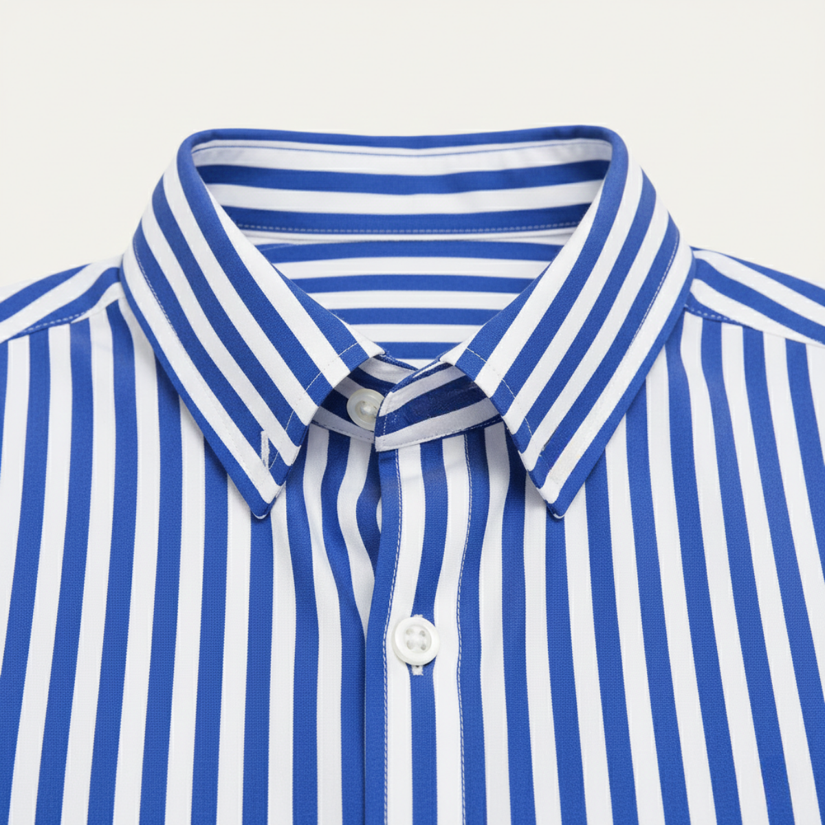 Blake | Men's Striped Button Up Shirt Blue White