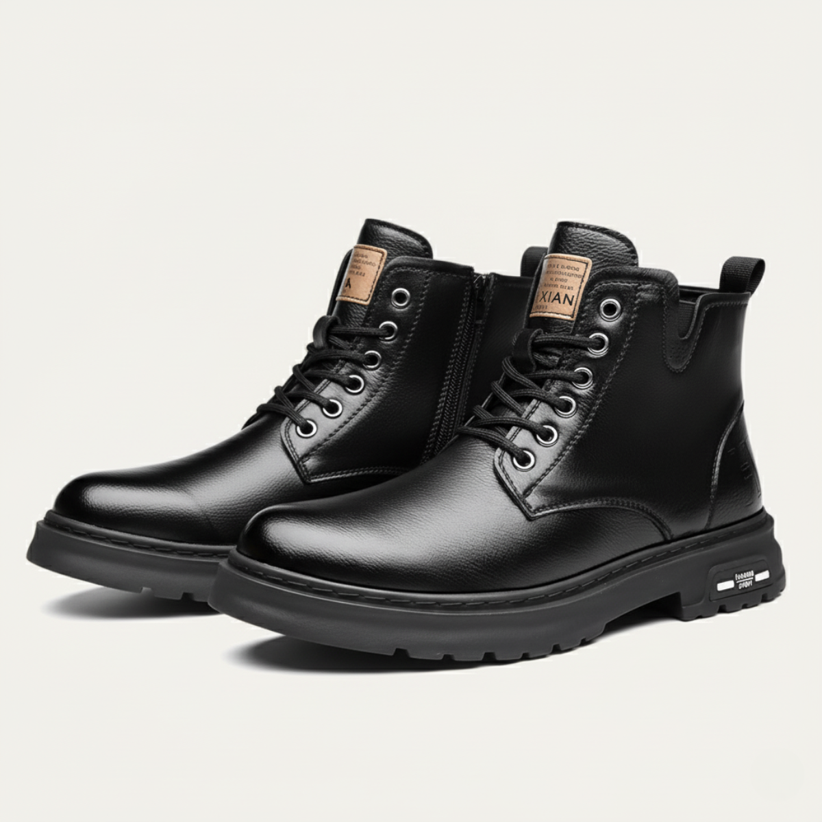 Kade | Men's Leather Ankle Boots Brown Lace Up Work Boot