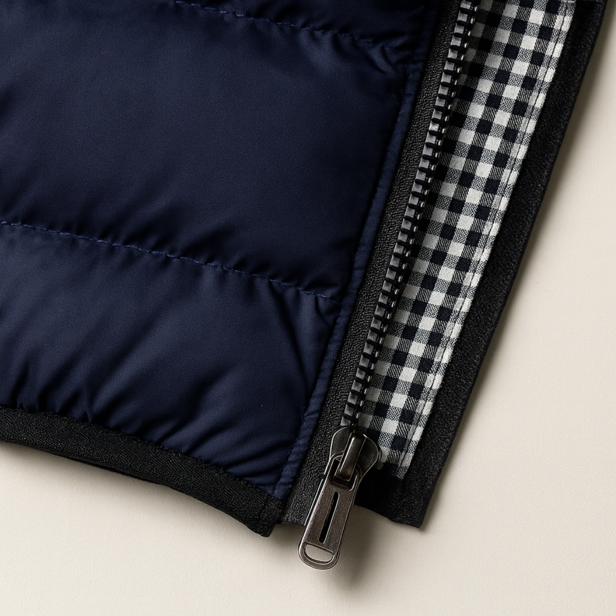 Axel | Men's Puffer Vest Navy Quilted Zip Pocket