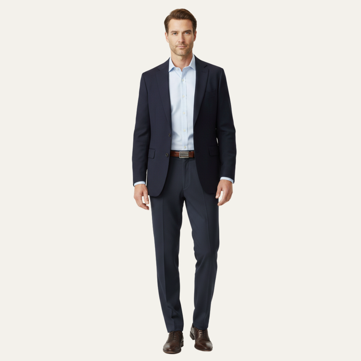 Lars | Men's Tailored Dress Pants Gray Straight Leg
