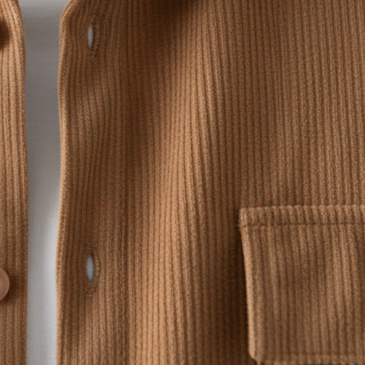 Beau | Men's Casual Corduroy Shorts Set Tan Short Sleeve
