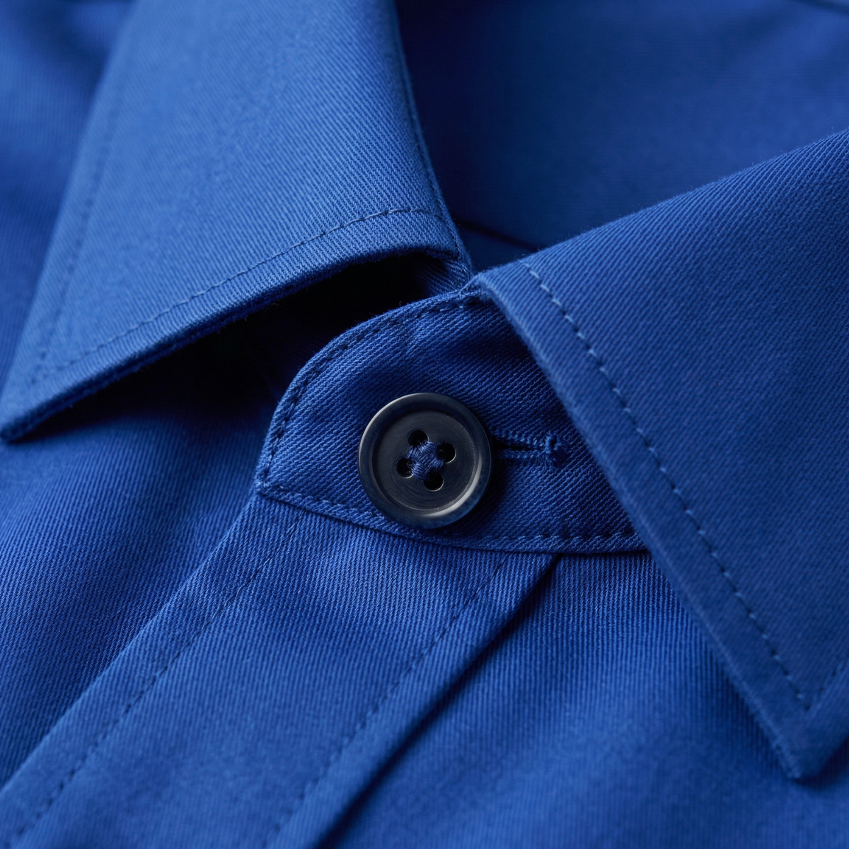 Kai | Men's Blue Button Down Shirt Long Sleeve Fitted
