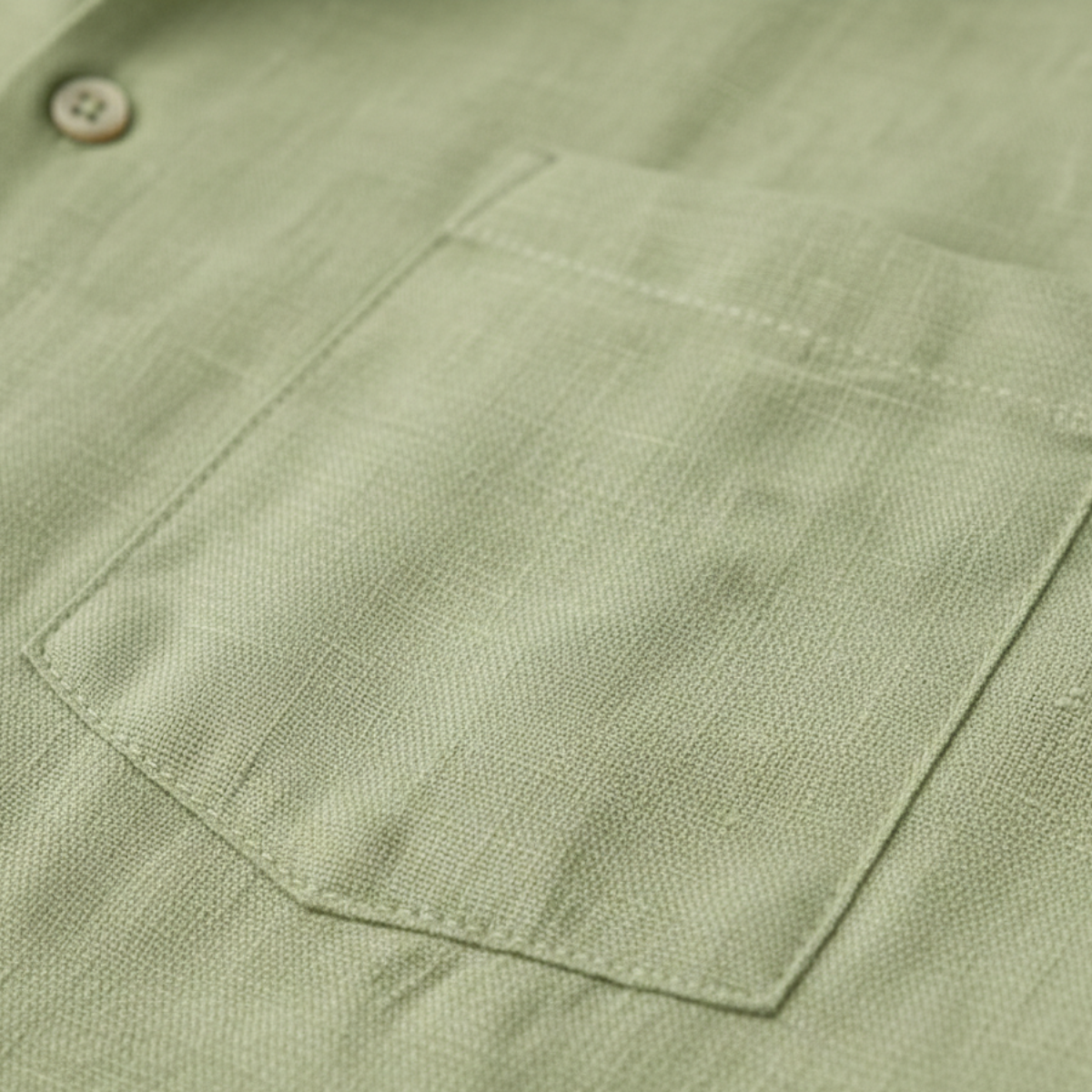 Eli | Men's Linen Shirt Shorts Set Sage Green