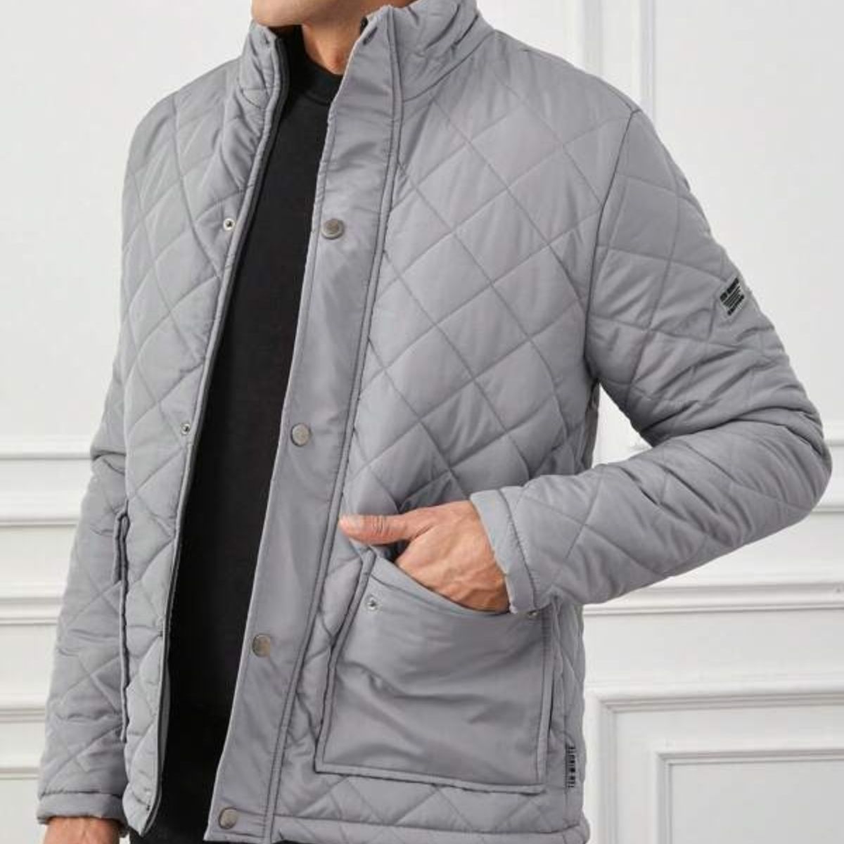 Axel | Men's Quilted Jacket Black