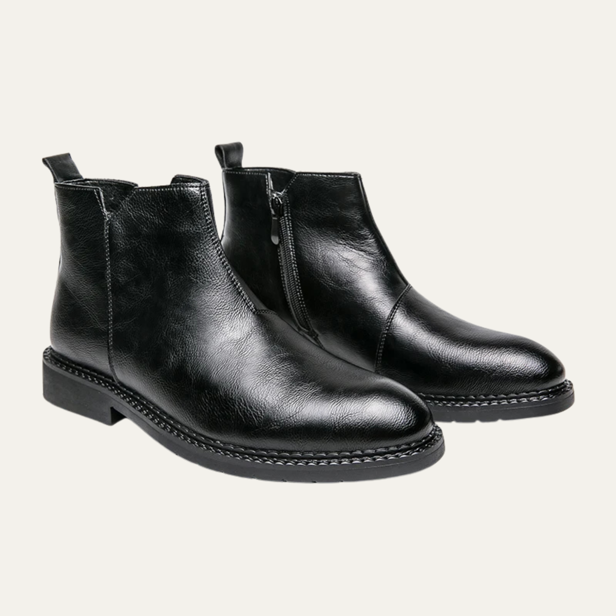 Kai | Men's Leather Chelsea Boot Black
