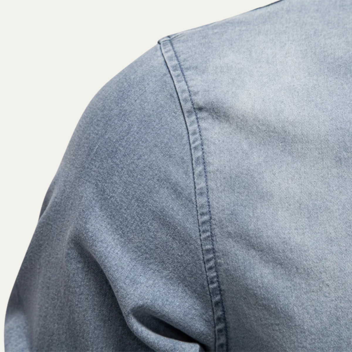 Callum | Men's Denim Shirt Dark Blue Long Sleeve Button Up