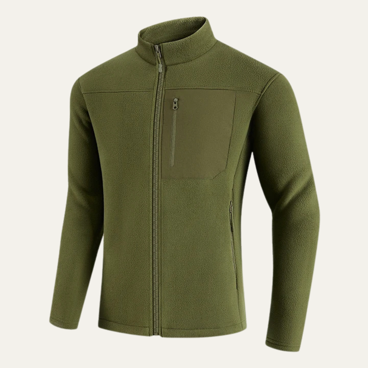 Blake | Men's Fleece Jacket Black Zip Up Thermal