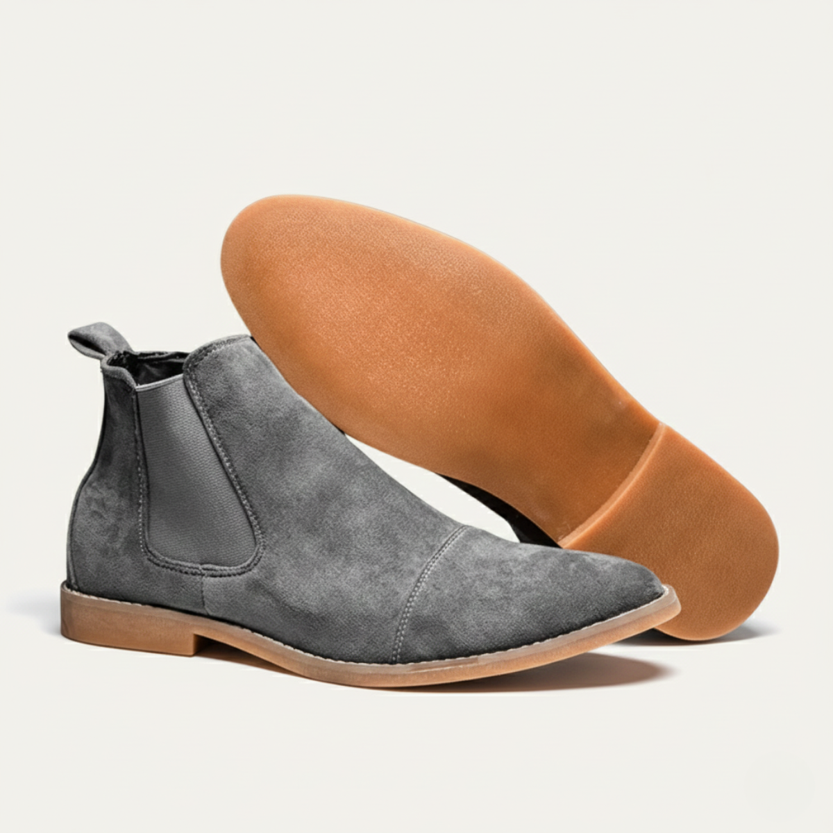 Hugo | Men's Chelsea Slip On Suede Boot Black