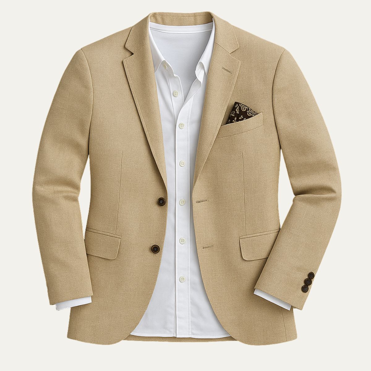 Callum | Men's Linen Cotton Blazer Beige