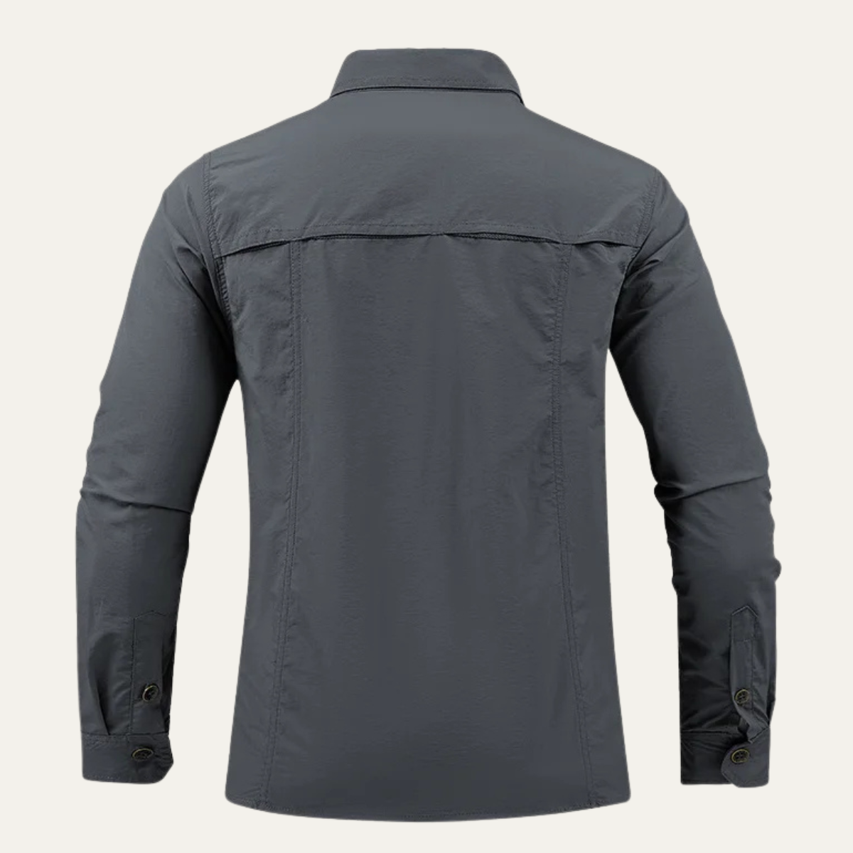 Sage | Men's Utility Cargo Shirt Gray Long Sleeve