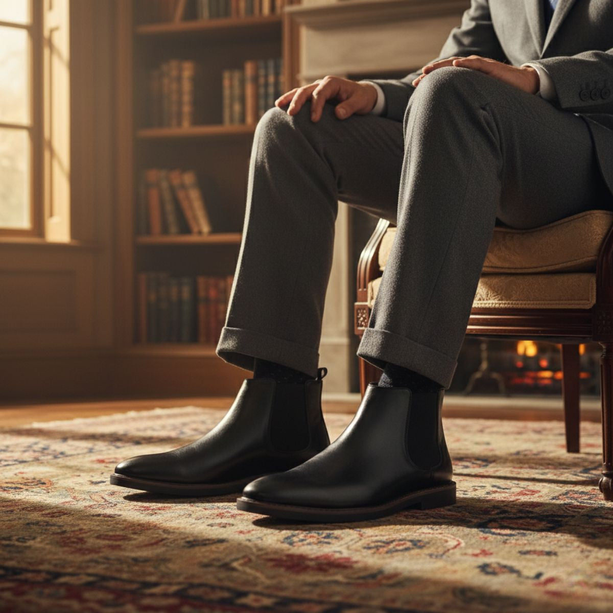 Bram | Men's Leather Chelsea Boots Brown