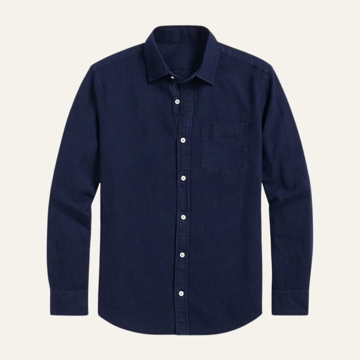 Arlo | Men's Button Up Shirt Black Long Sleeve Casual Oxford