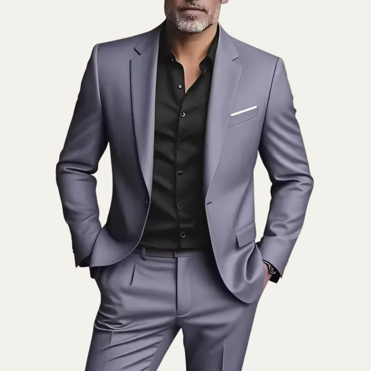 Nash | Men's Black Suit Slim Fit Business Blazer Pants