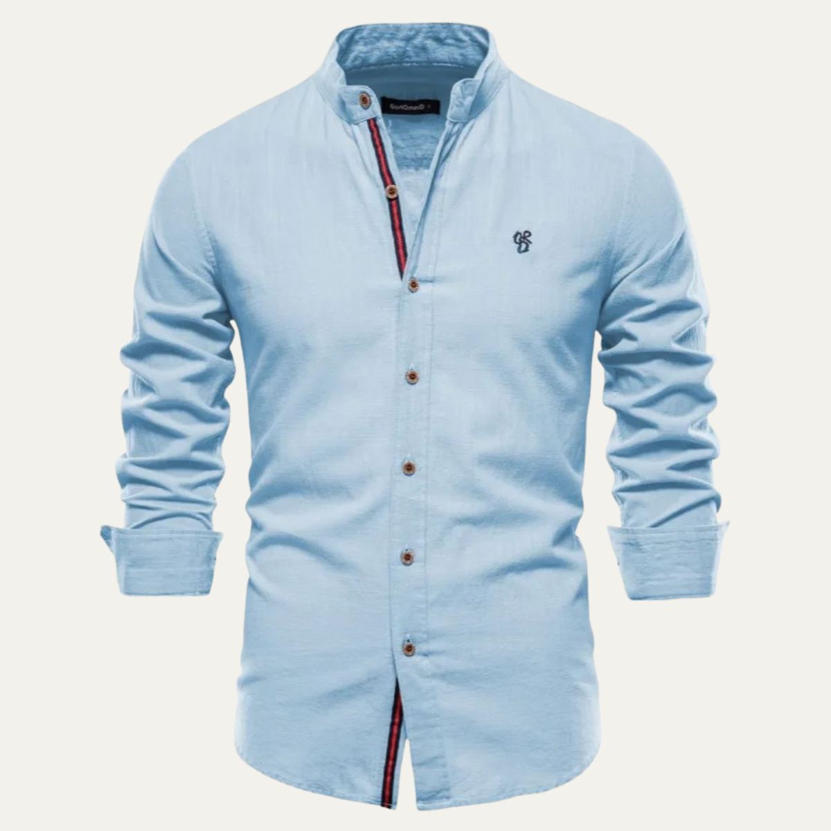 Ezra | Men's Slim Fit Button Up Shirt Black