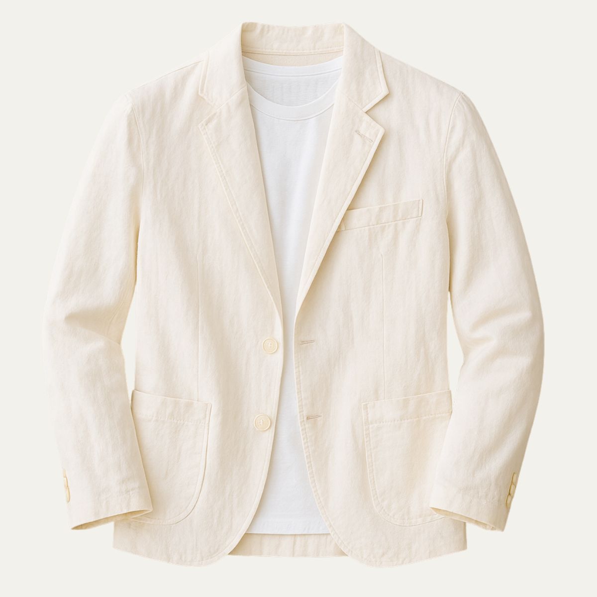 Roan | Men's Casual Linen Blazer Charcoal Gray Single Breasted