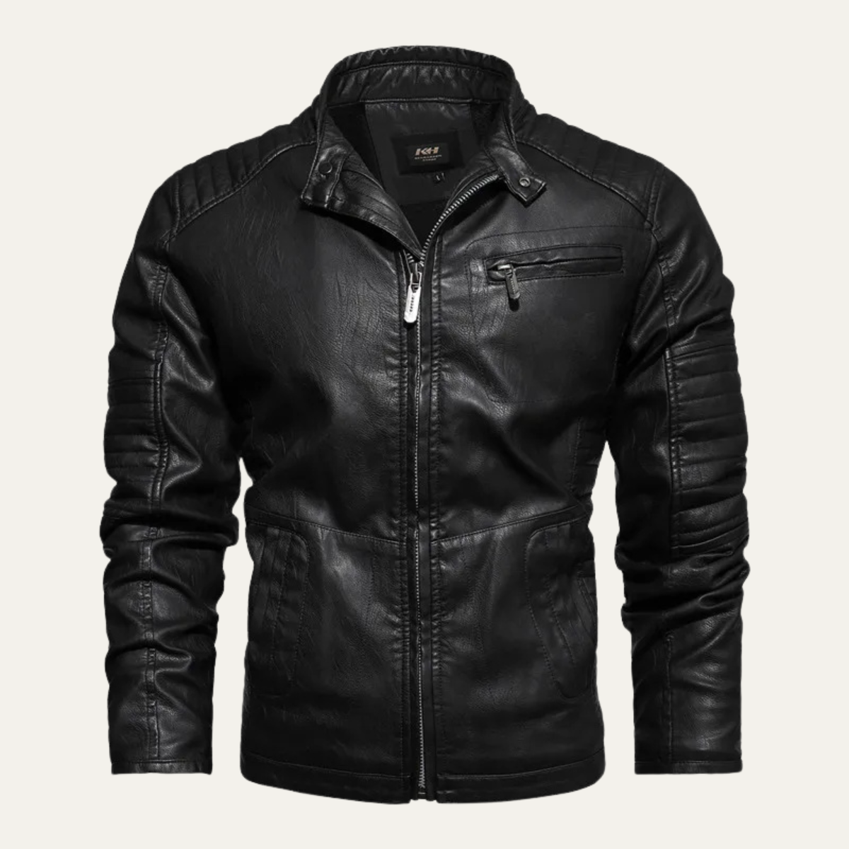 Knox | Men's Moto Leather Jacket Brown