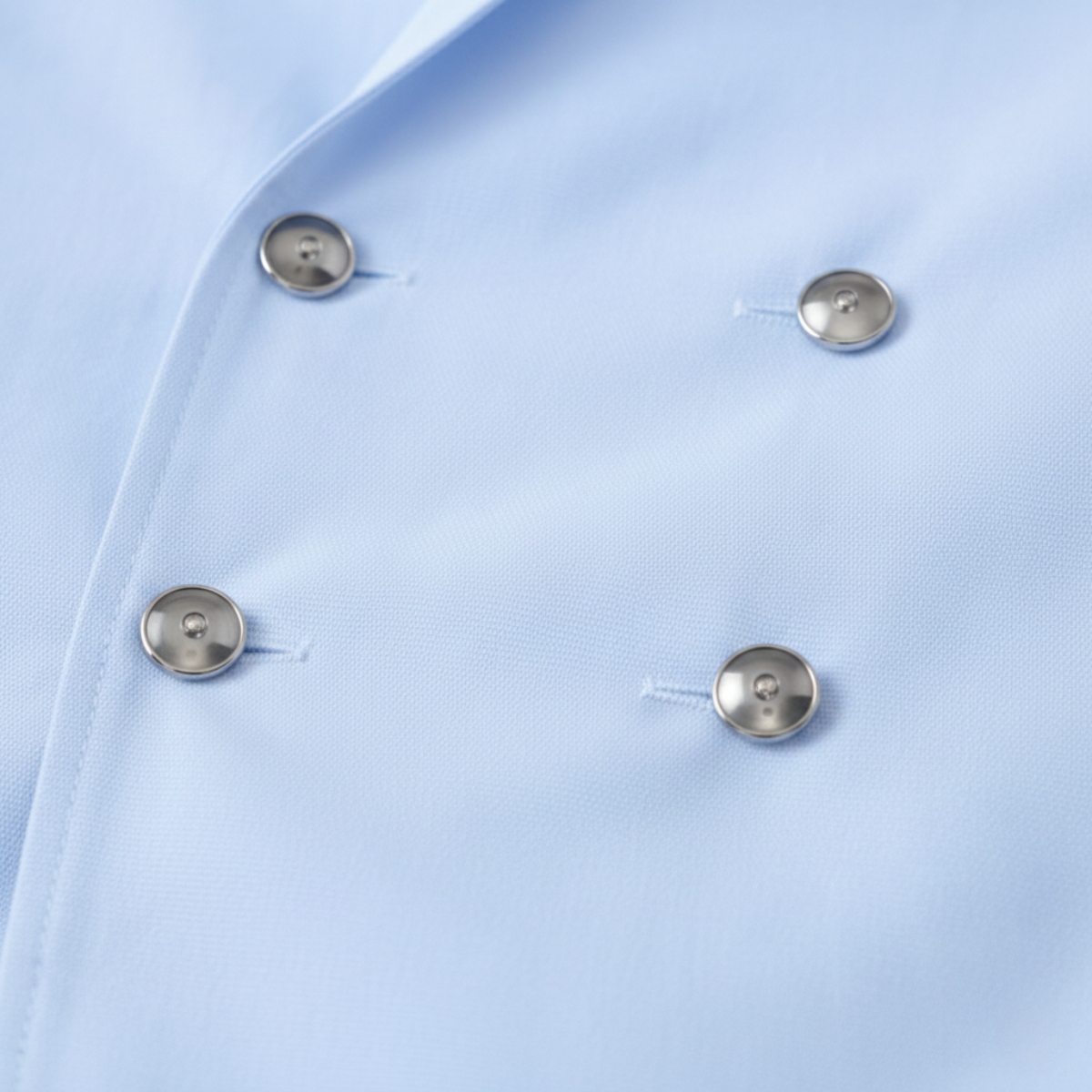Cole | Men's Double Breasted Dress Shirt Light Blue