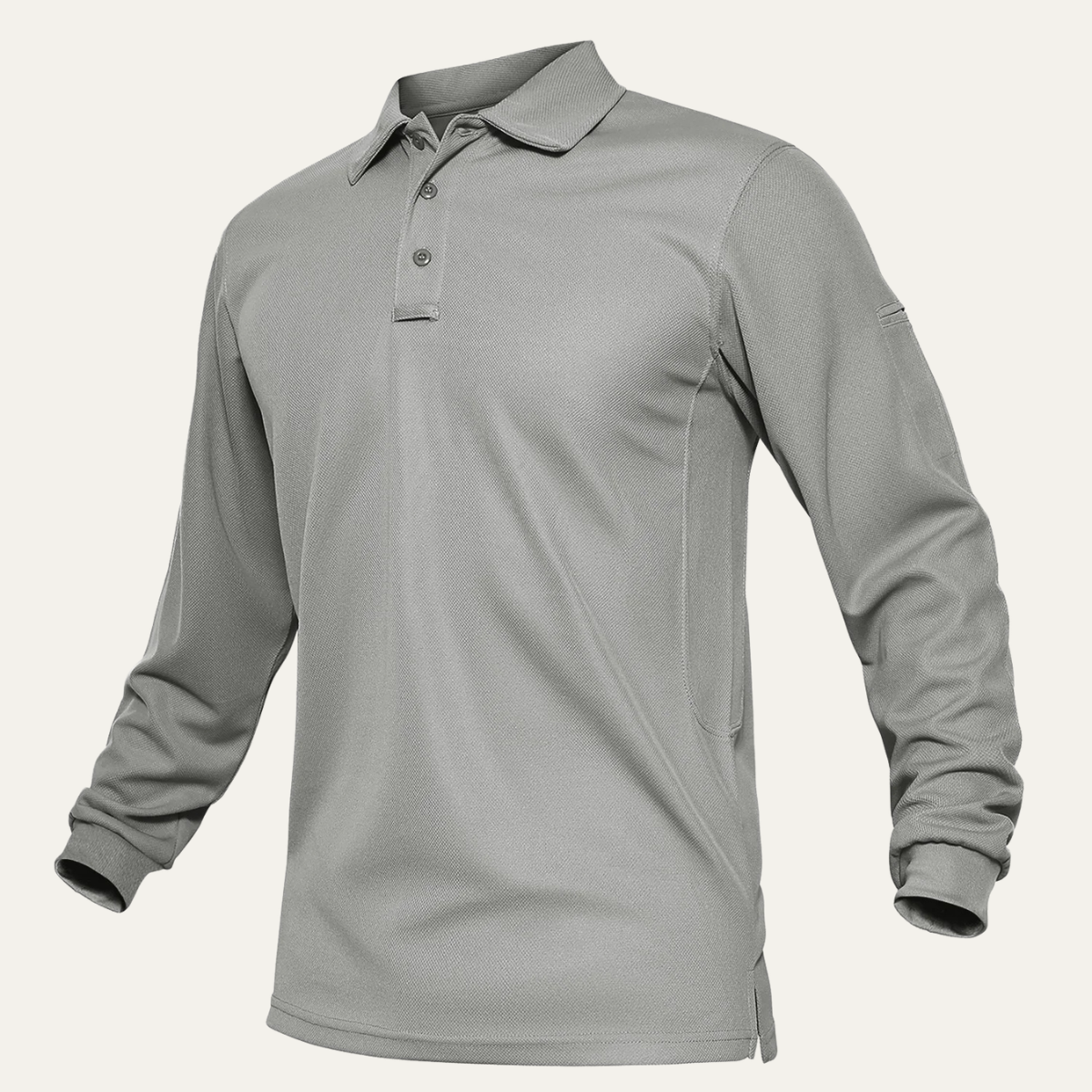 Maxim | Men's Long Sleeve Polo Shirt Teal Quick Dry Casual
