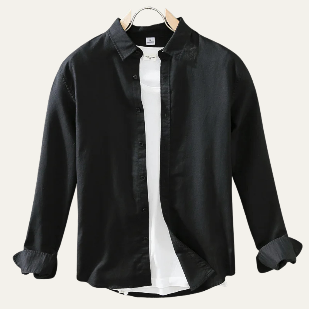 Blake | Men's Button Up Shirt White Long Sleeve