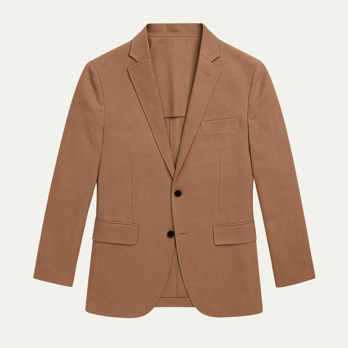 Tate | Men's Three Piece Suit Camel Tailored Blazer Vest Pants
