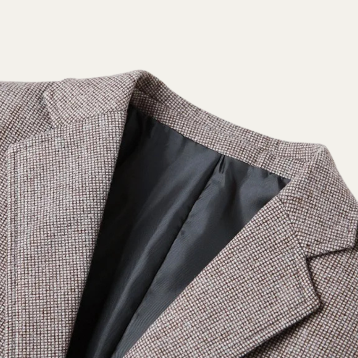 Voss | Men's Smart Casual Blazer Taupe Single Breasted