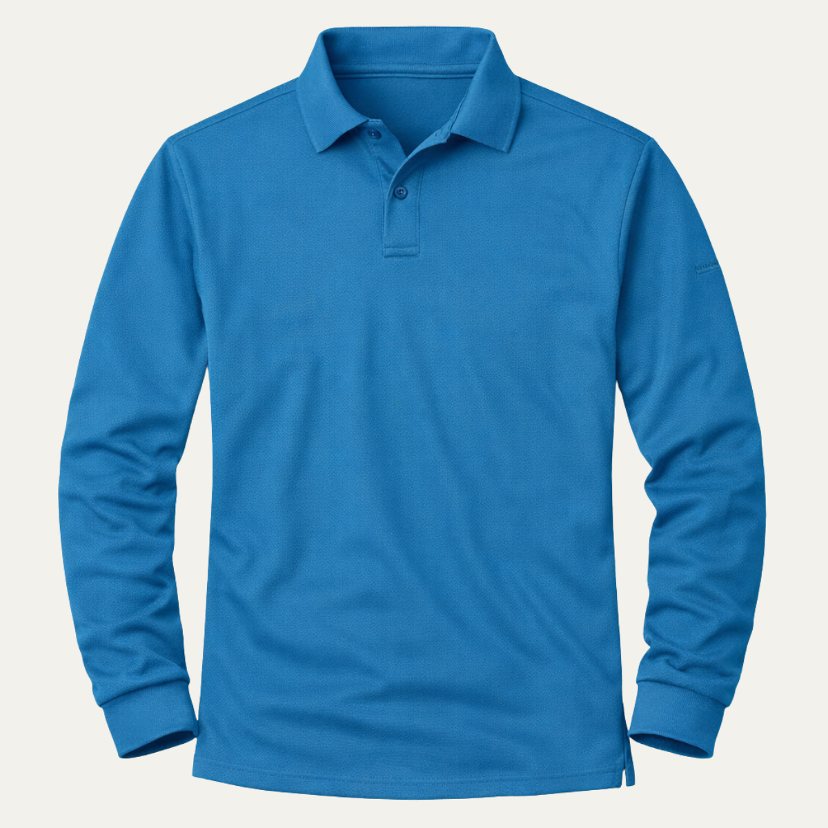 Maxim | Men's Long Sleeve Polo Shirt Teal Quick Dry Casual
