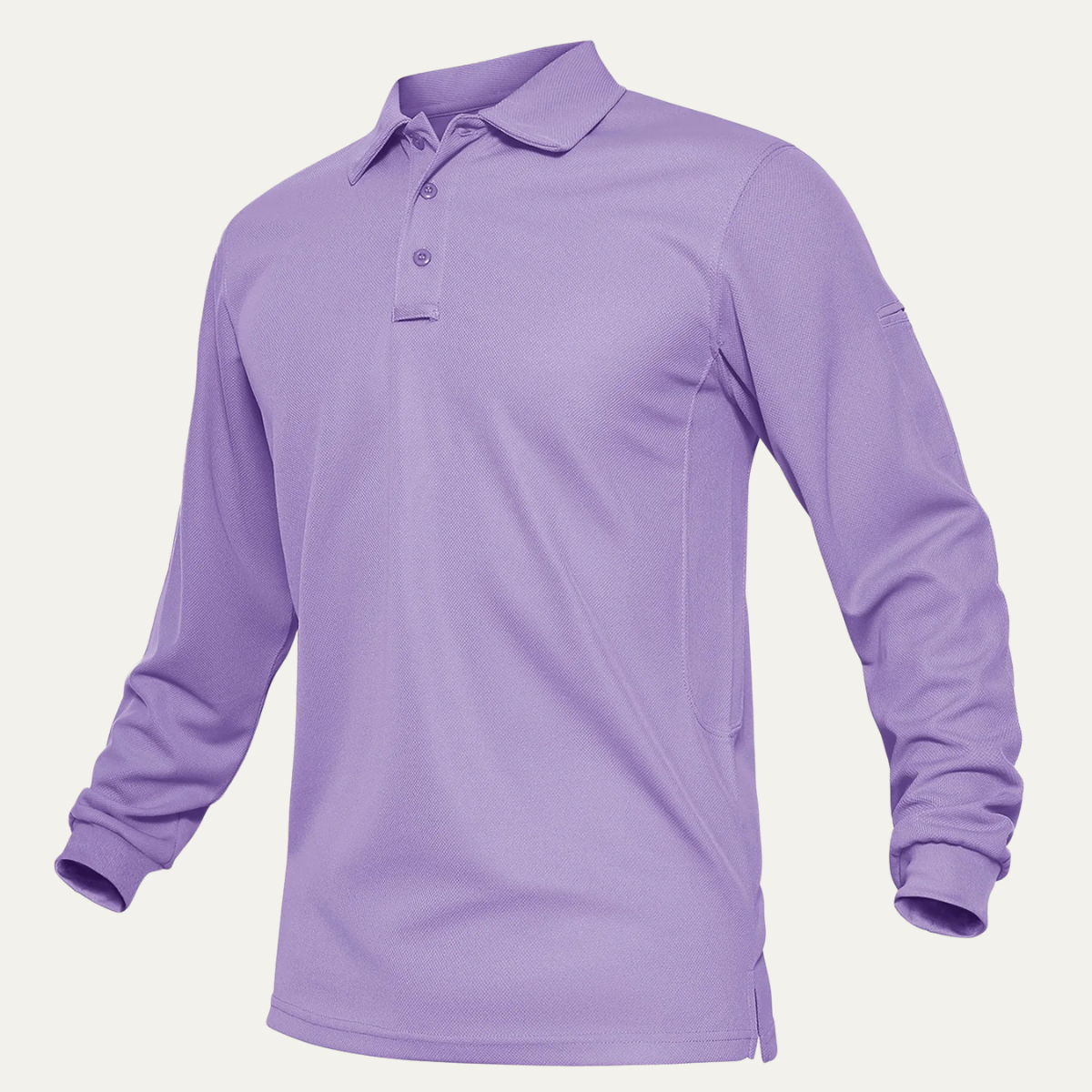 Axel | Men's Long Sleeve Polo Shirt Pink