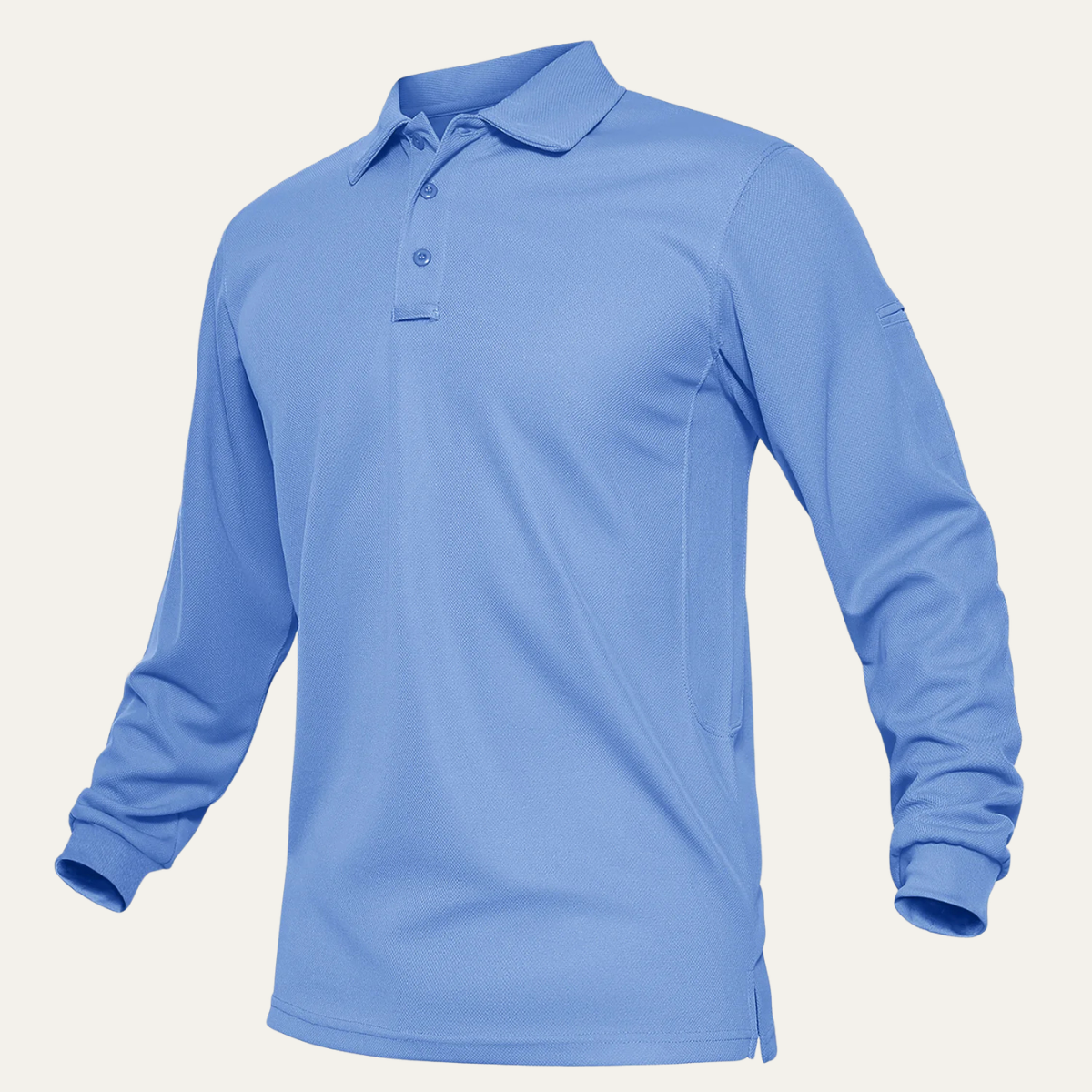 Axel | Men's Long Sleeve Polo Shirt Pink