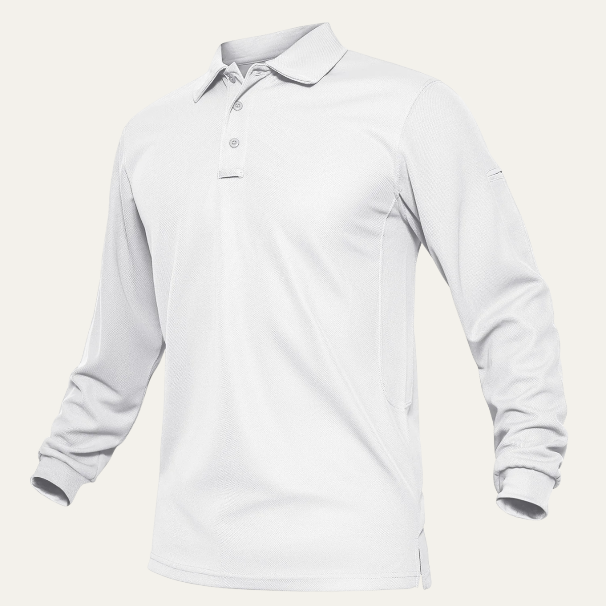 Axel | Men's Long Sleeve Polo Shirt Pink