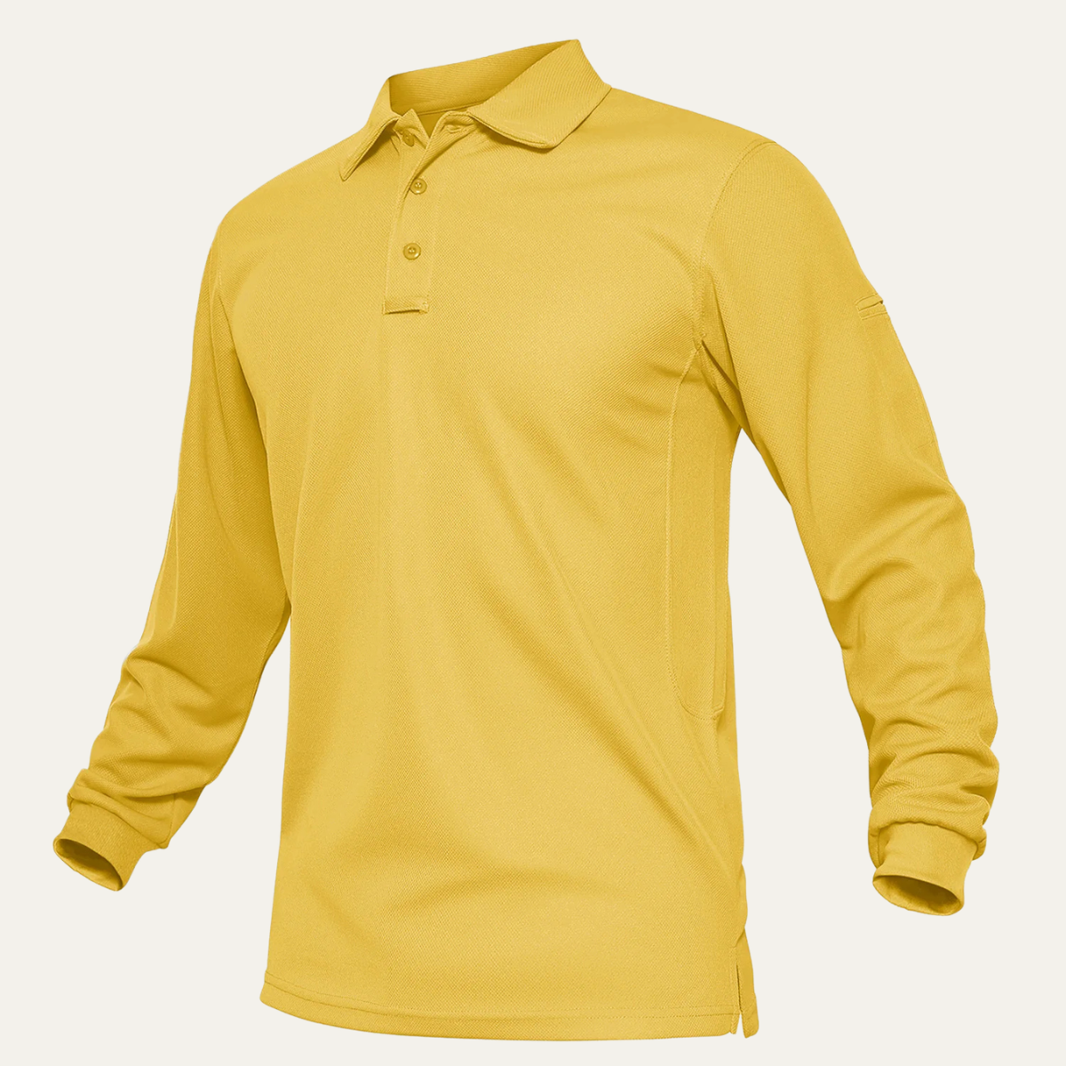 Beau | Men's Long Sleeve Polo Shirt Burgundy